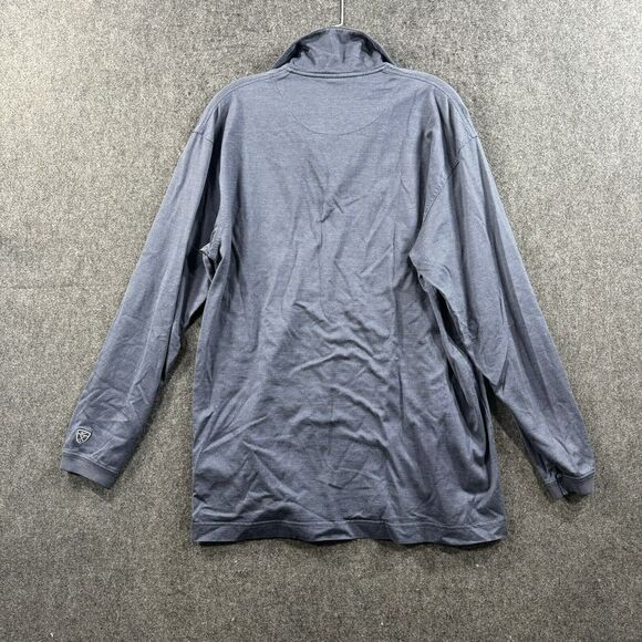 Nike Golf Shirt Men's Large Navy Polo Long Sleeve Collared VTG - Picture 4 of 8